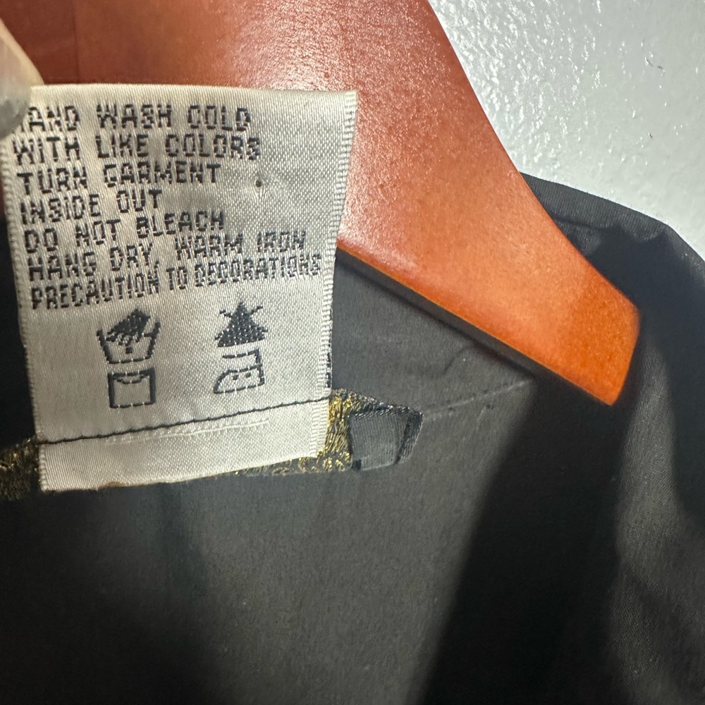 Bob Mackie Black Wearable Art Shirt - image 5